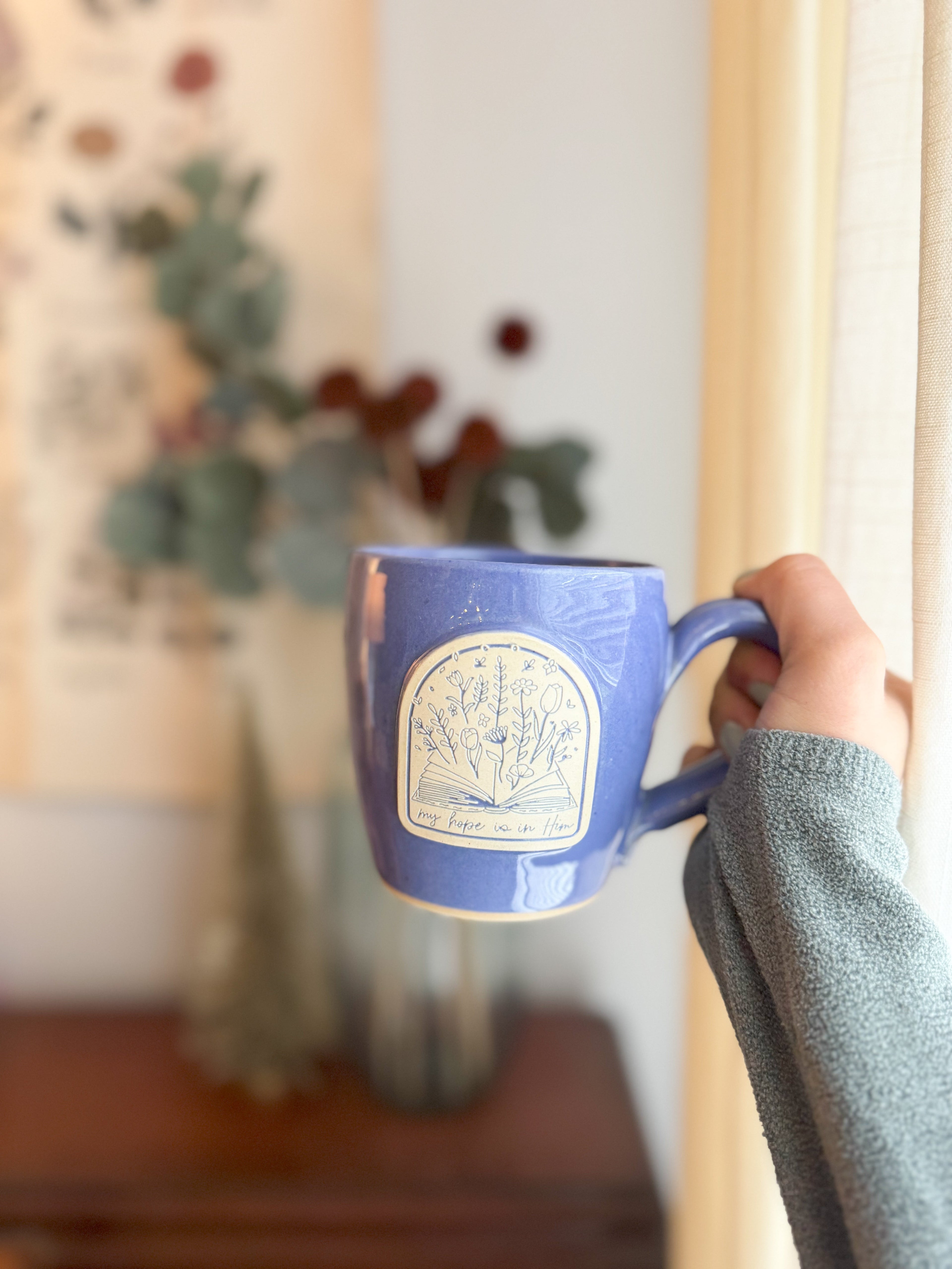 Hope | 14oz Periwinkle Handmade Mug