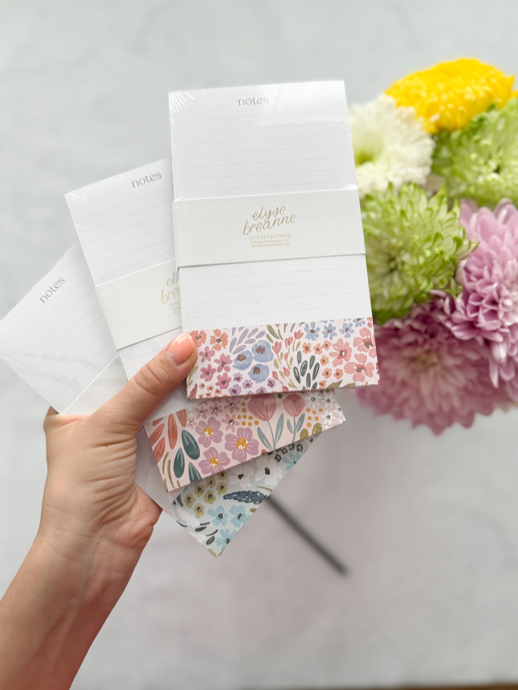 Country Blooms Notepad 4x6