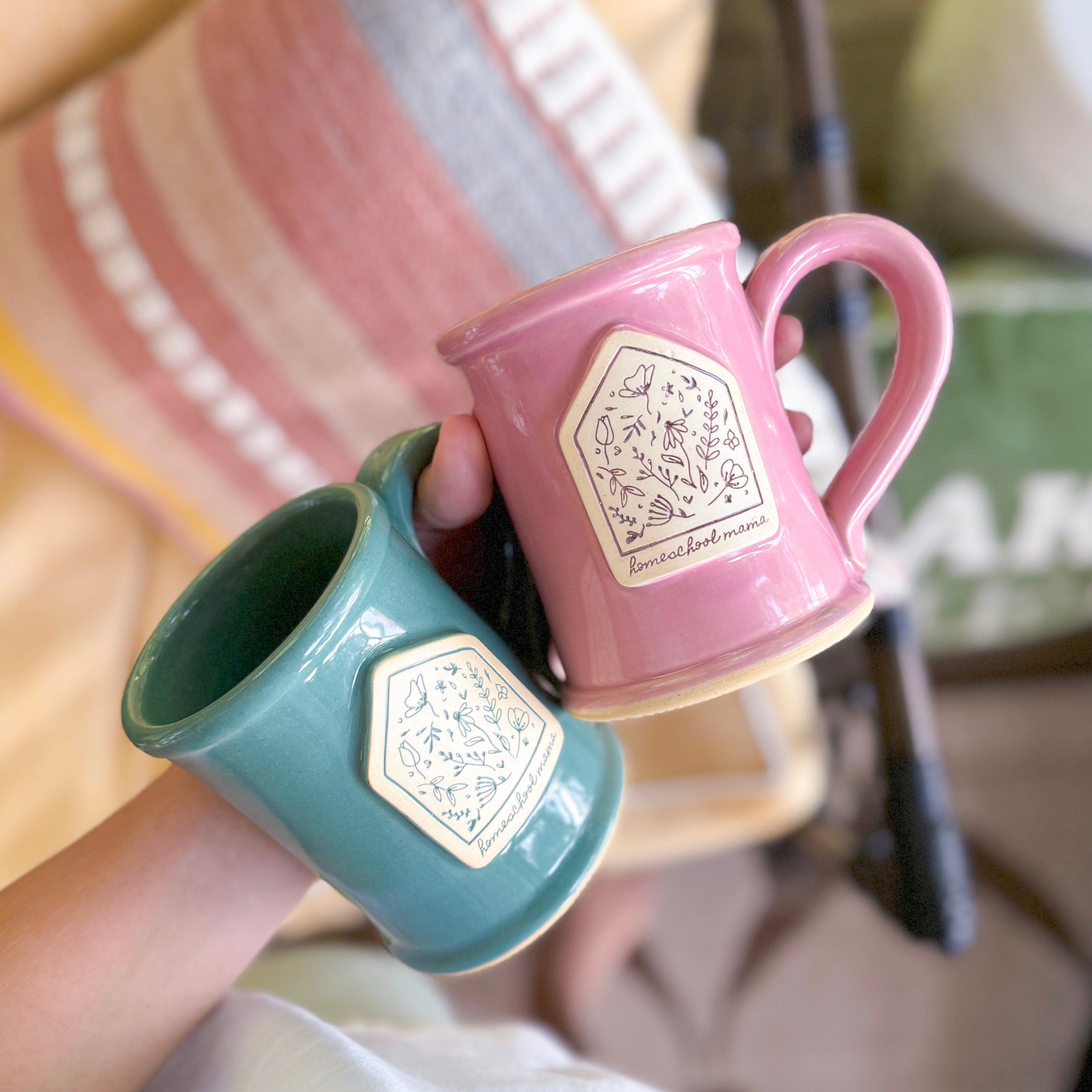 Homeschool Mama | 14oz TEAL Handmade Mug