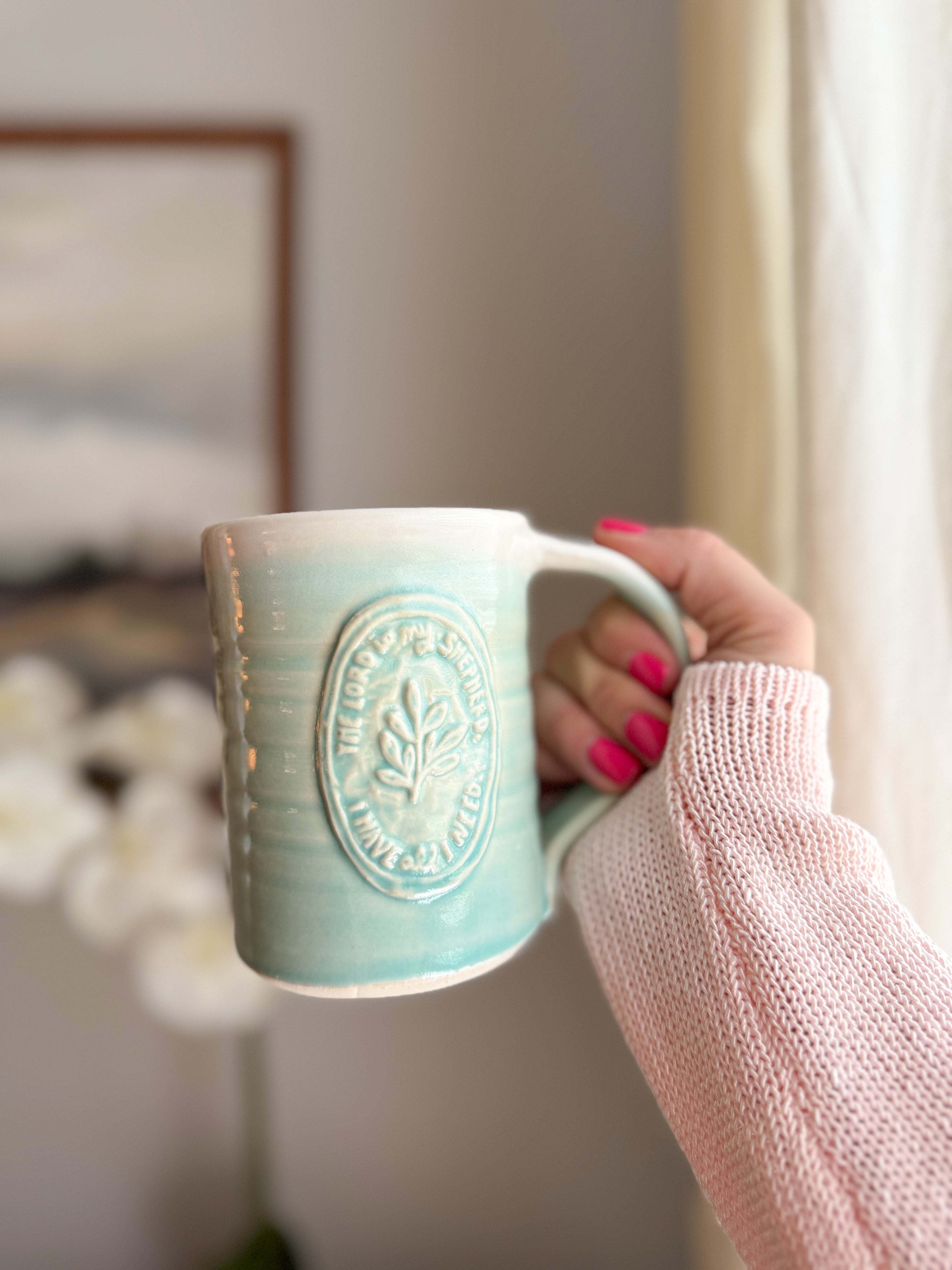 Shepherd | Teal 15oz Handmade Mug