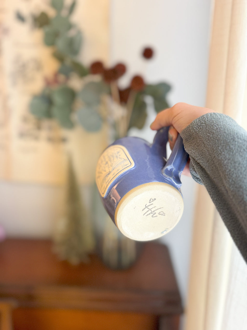 Hope | 14oz Periwinkle Handmade Mug