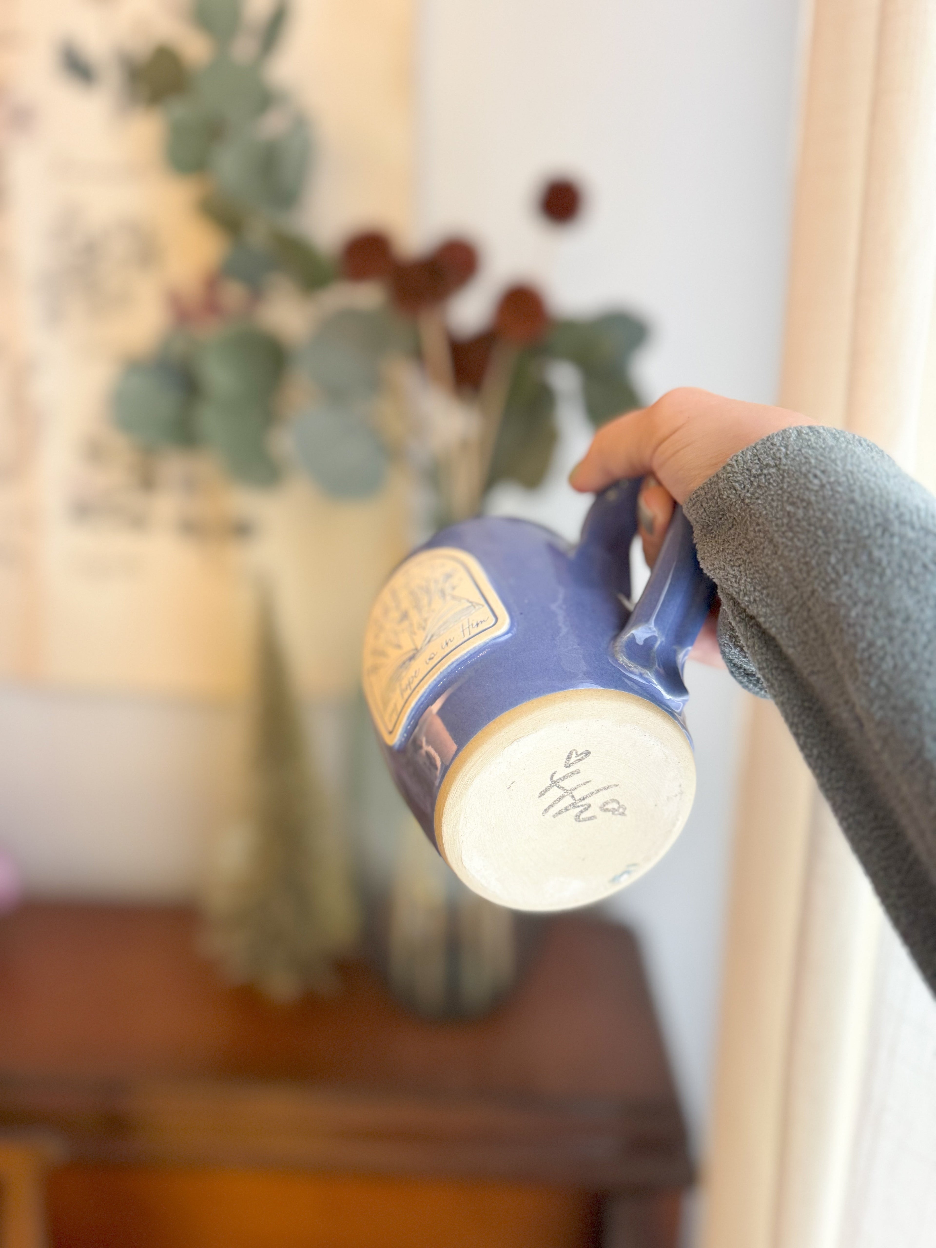 Hope | 14oz Periwinkle Handmade Mug