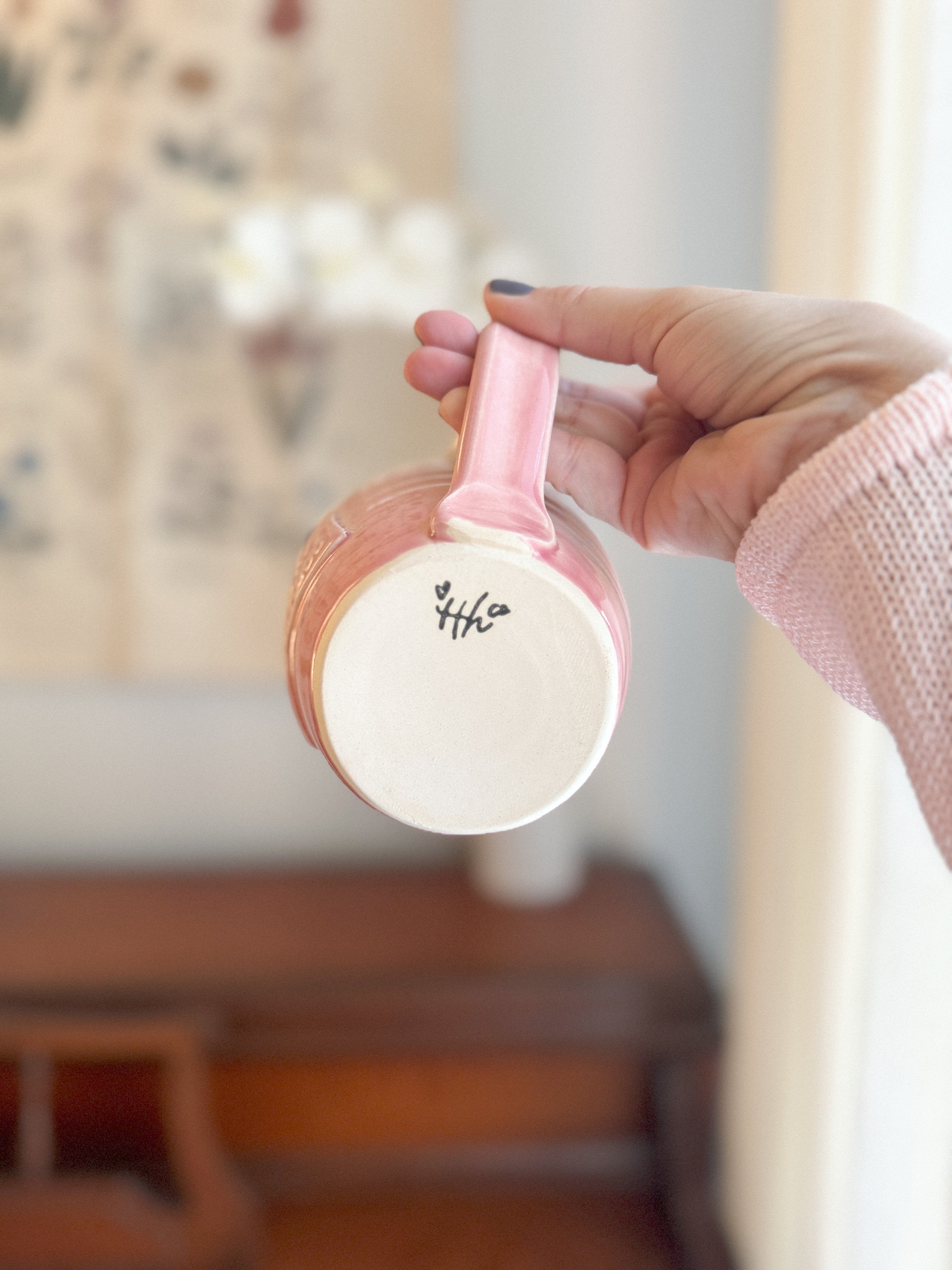 Beautiful Day | Pink 16oz Handmade Mug