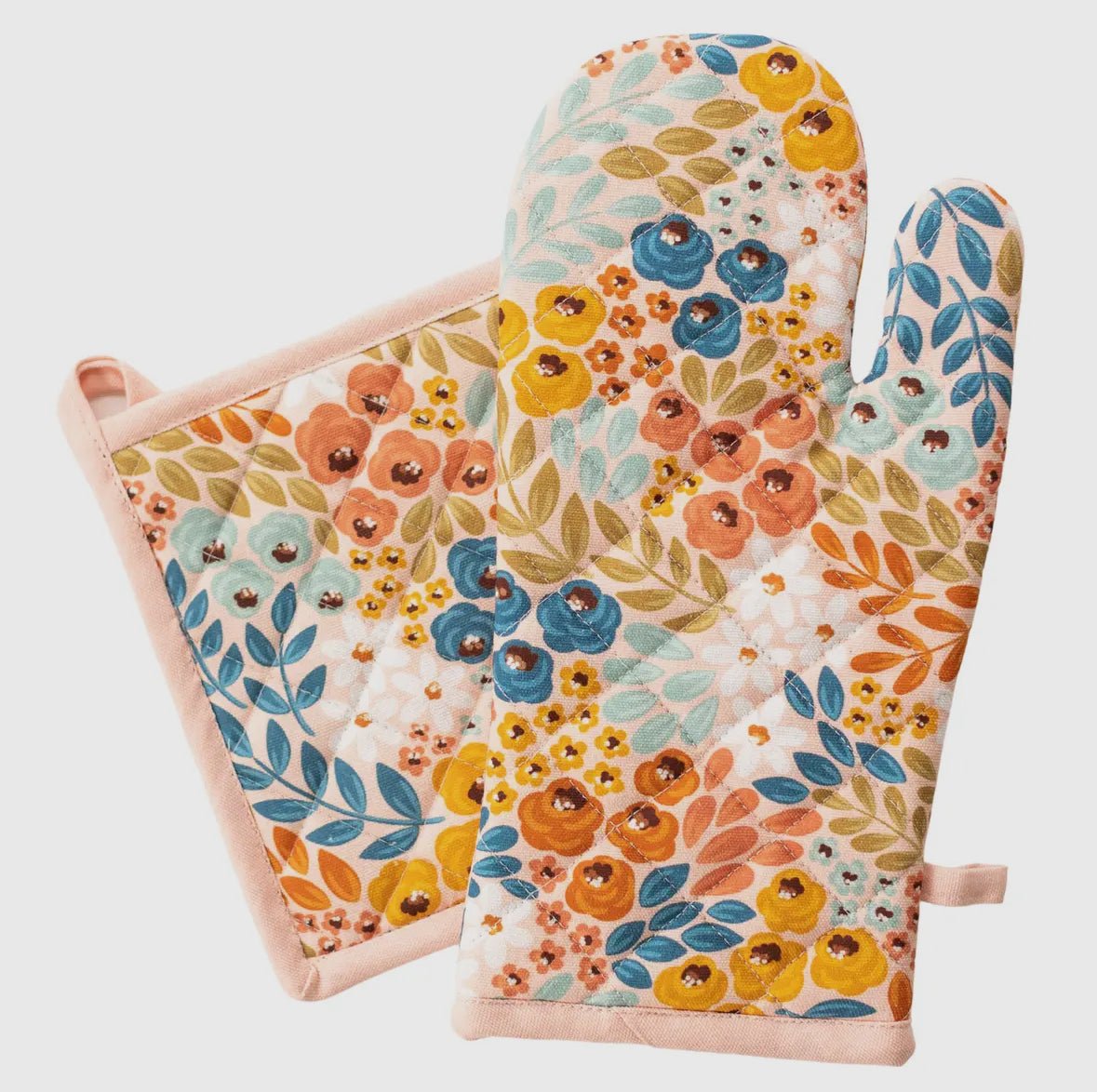 Oven Mitt + Pot Holder Set | Honeysuckle
