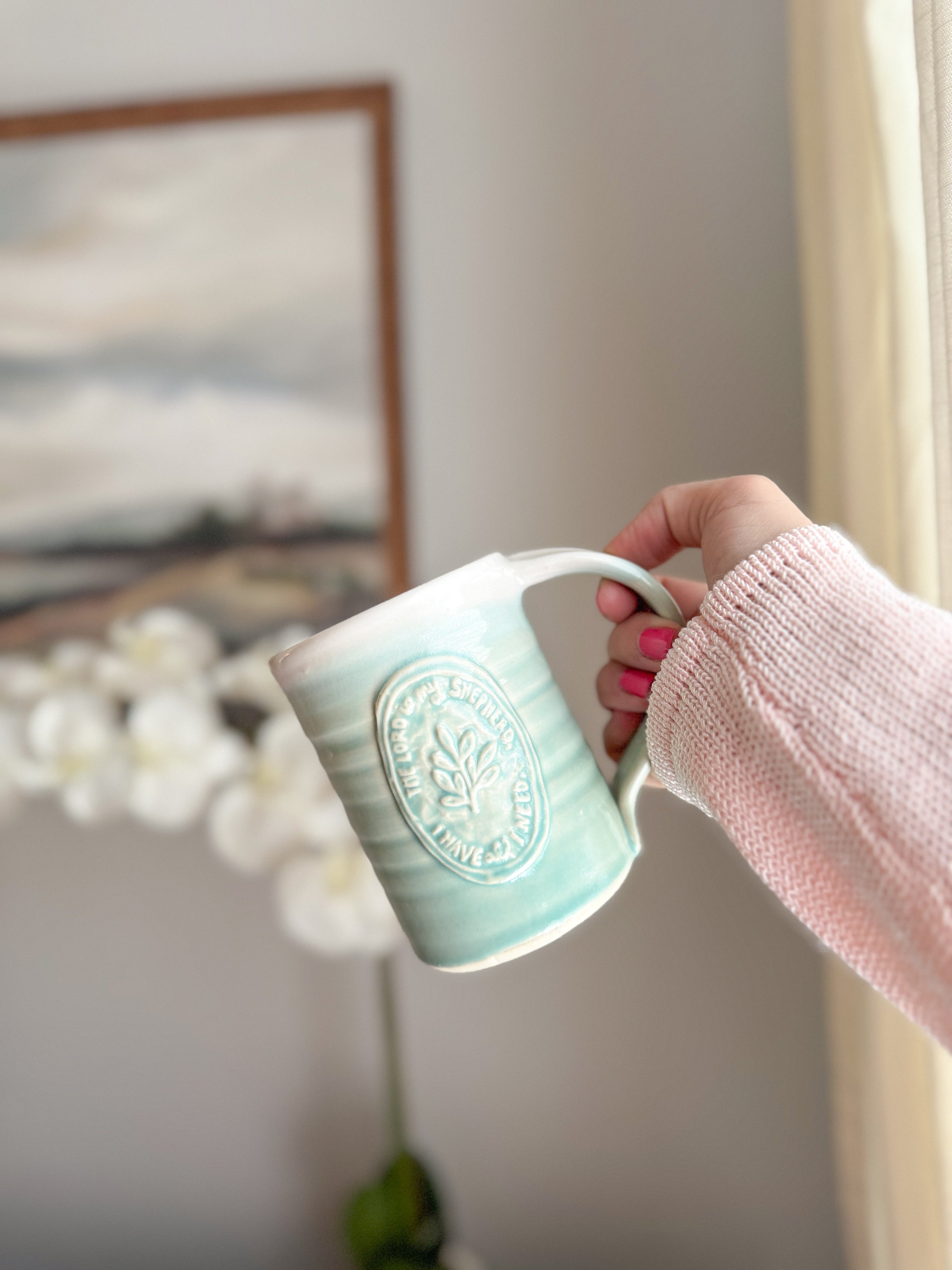Shepherd | Teal 15oz Handmade Mug