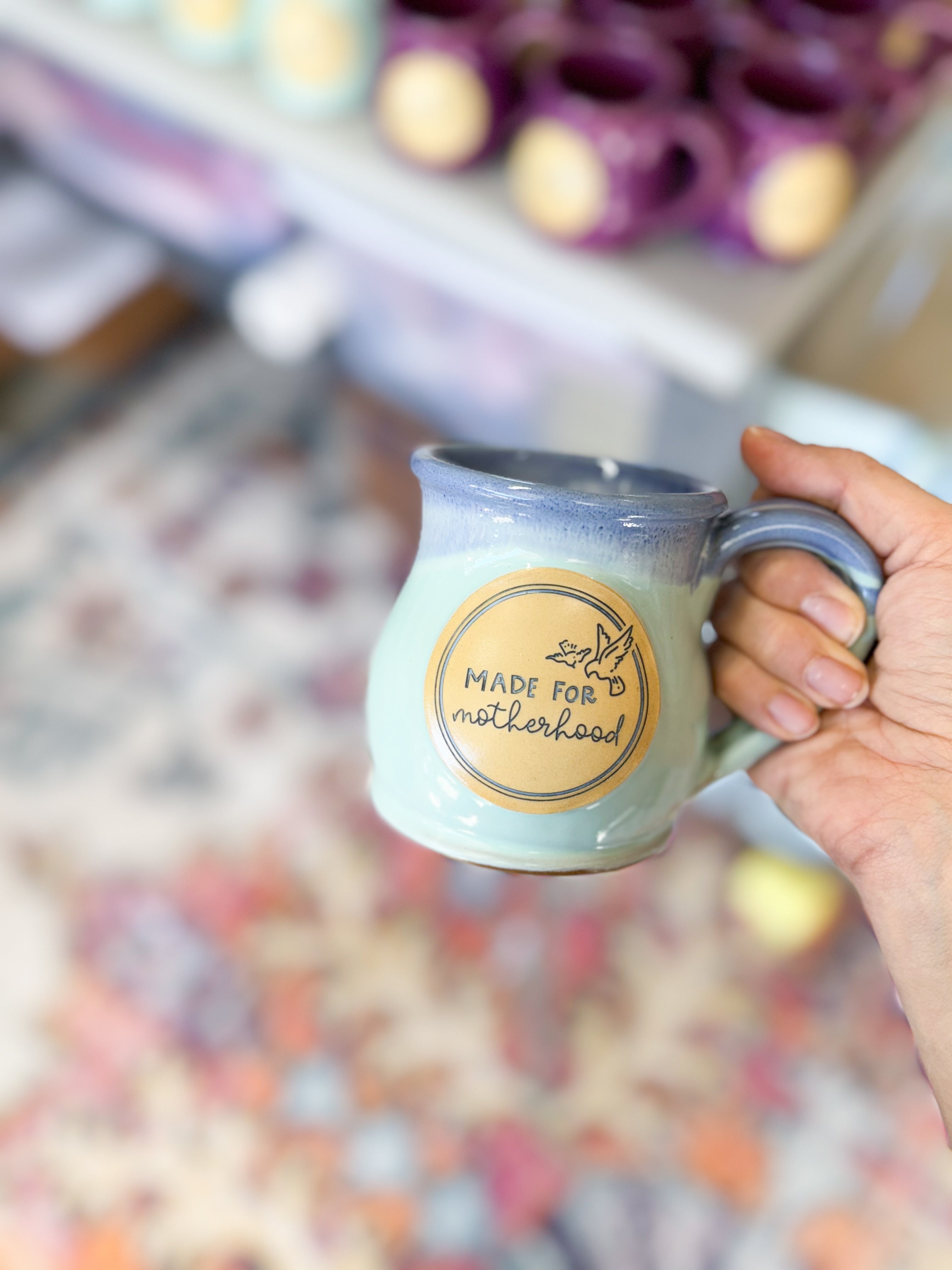 Made For Motherhood | Aqua 11oz Handmade Mug