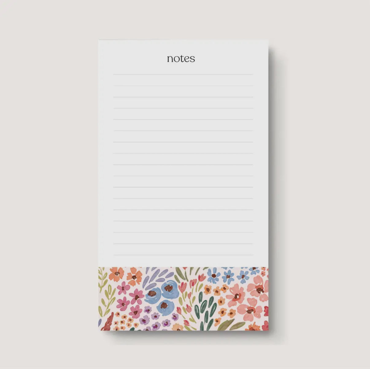 Country Blooms Notepad 4x6