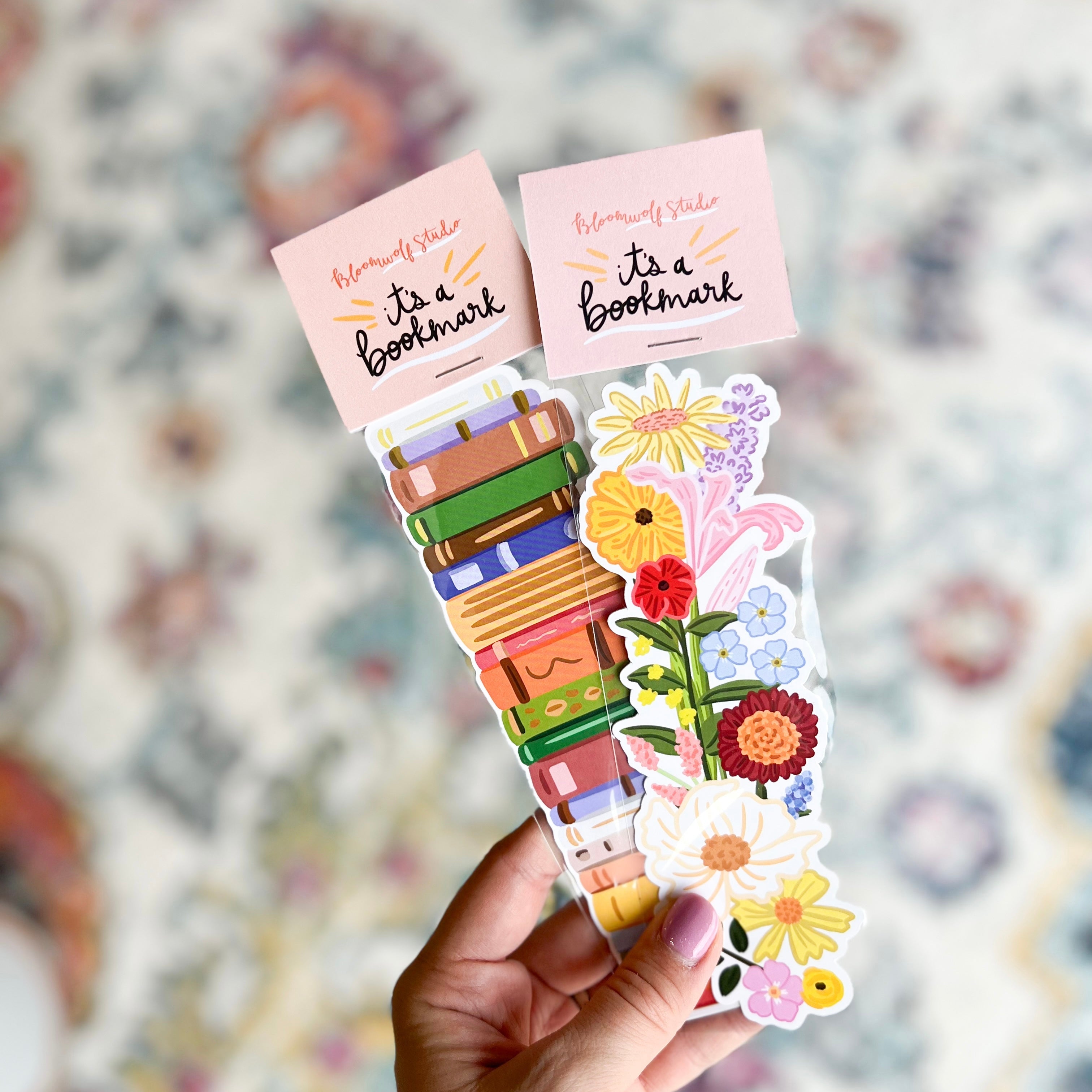 Book Stack Bookmark