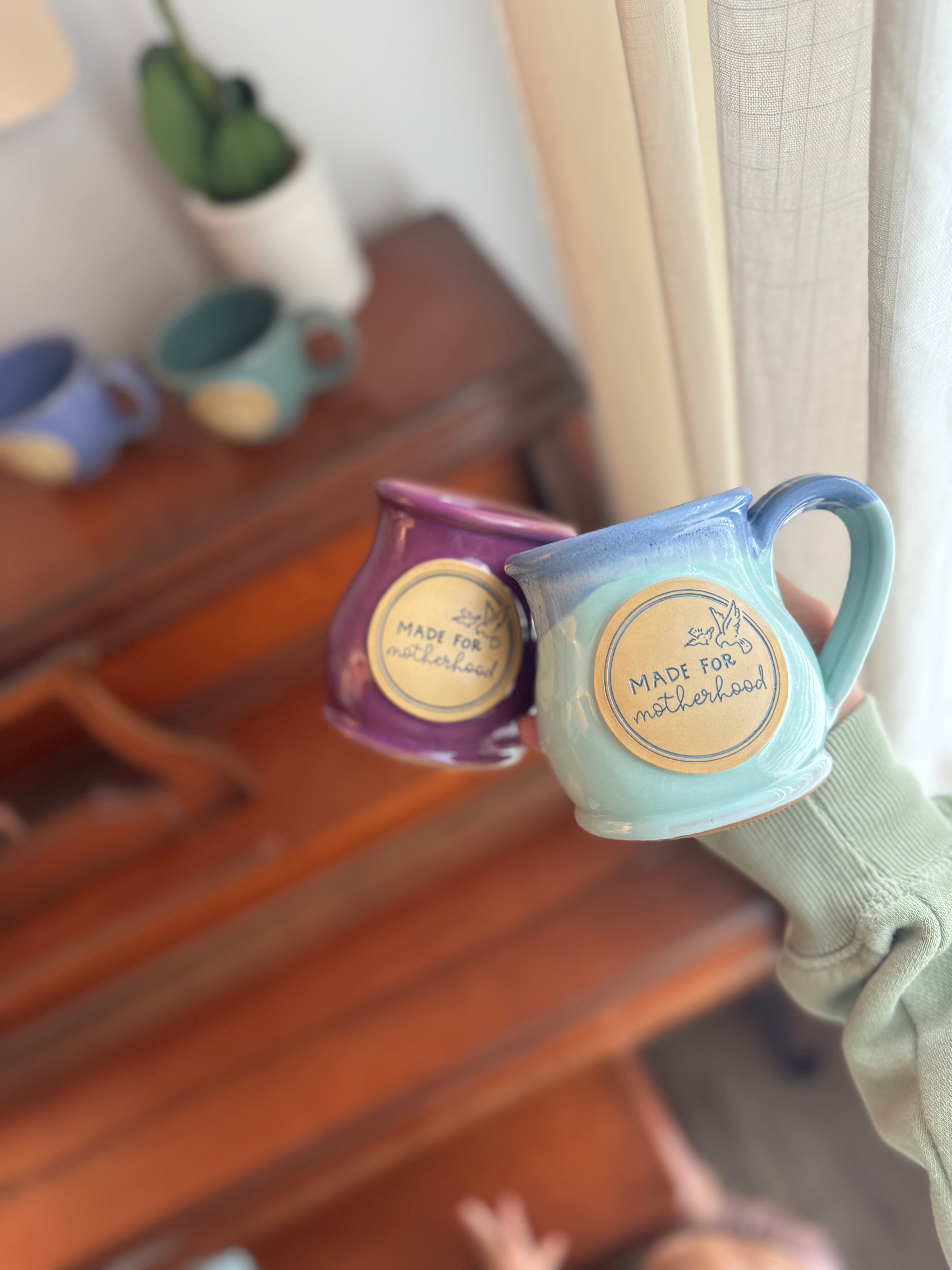 Made For Motherhood | Aqua 11oz Handmade Mug