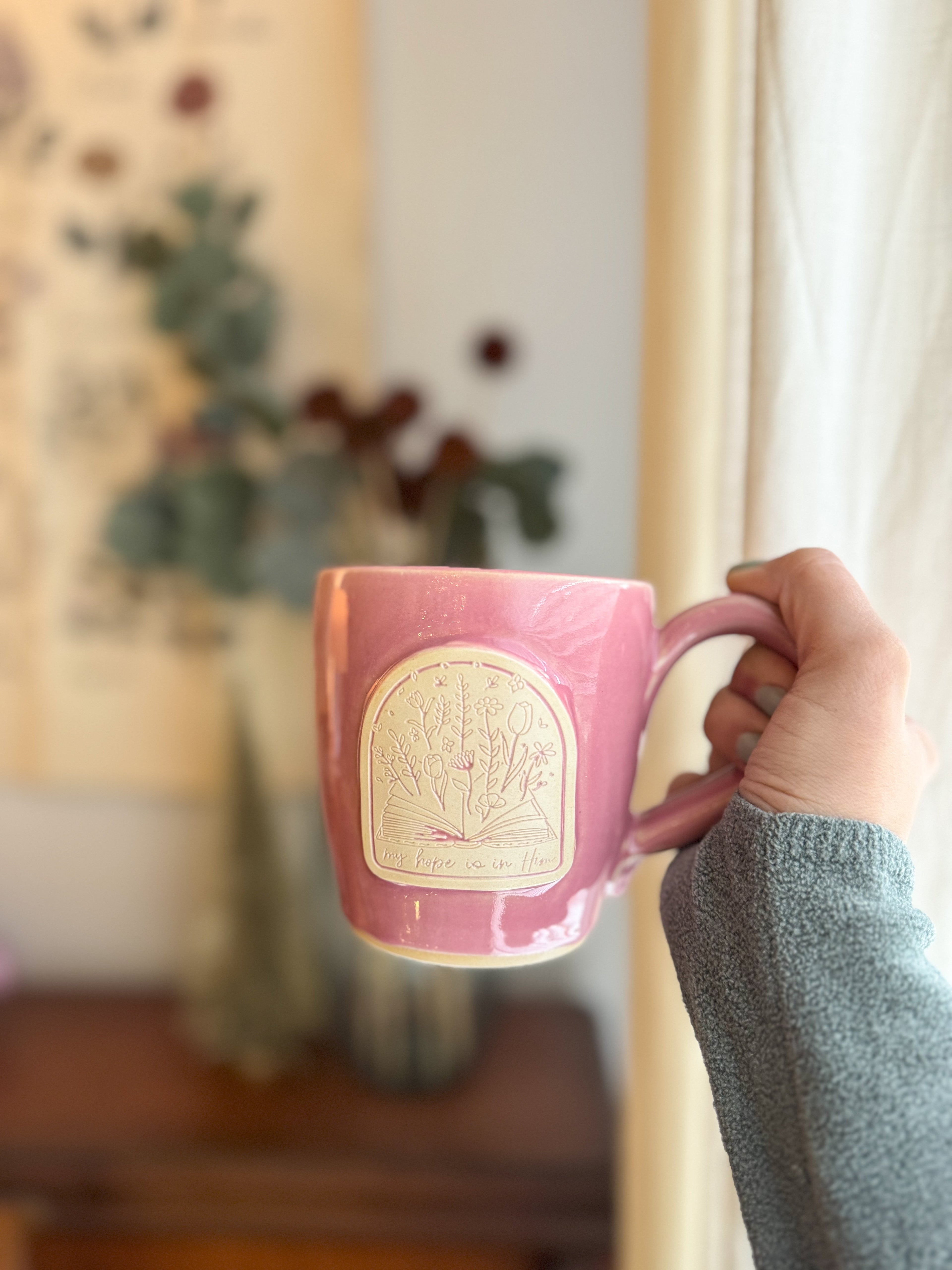 Hope | 14oz Pink Handmade Mug