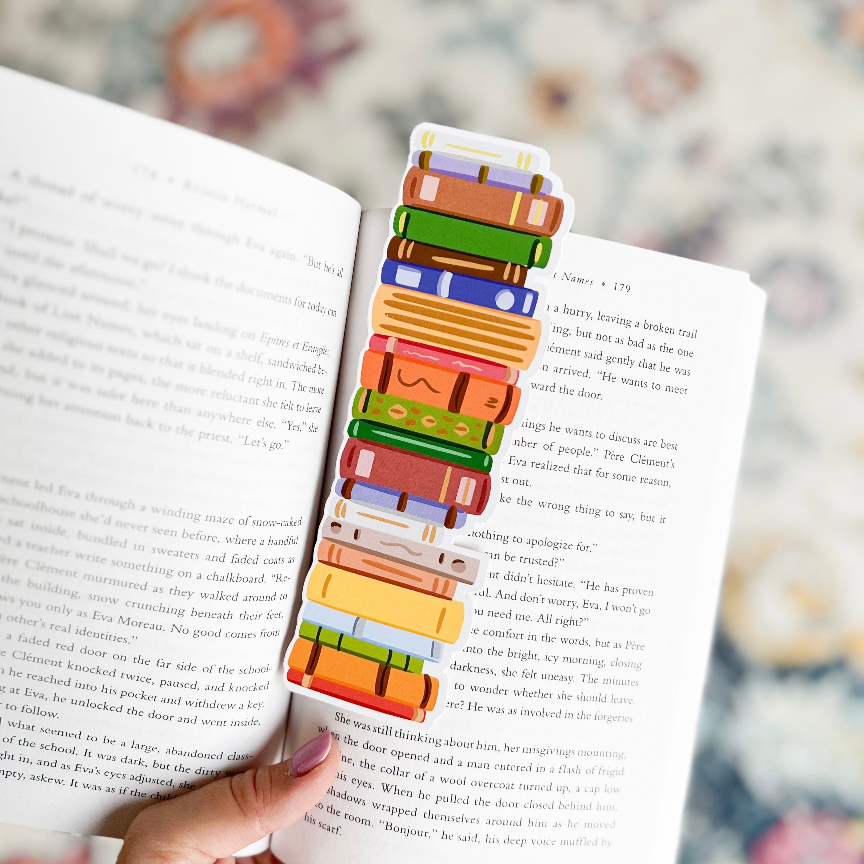 Book Stack Bookmark